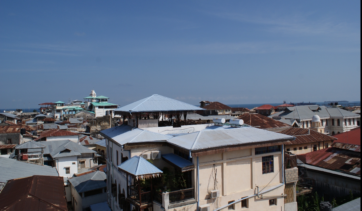 Vue depuis le rooftop du Swahili House à Stone Town