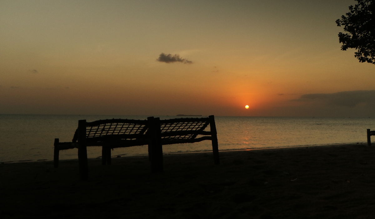 Coucher de soleil côté ouest de Zanzibar