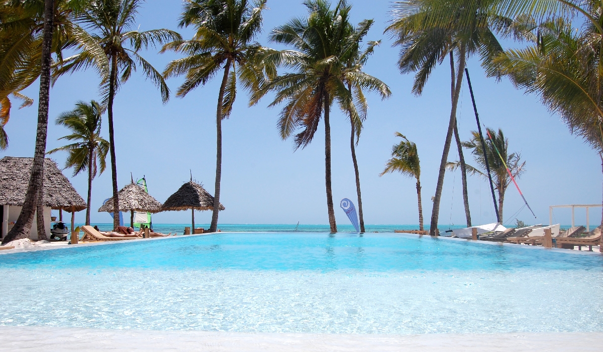 Grande piscine idéale à marée basse, The Loop, Jambiani, Zanzibar