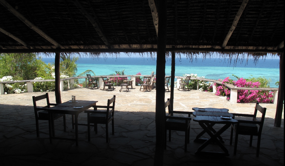 Espace restaurant avec vue, Manta Resort, Pemba, Zanzibar