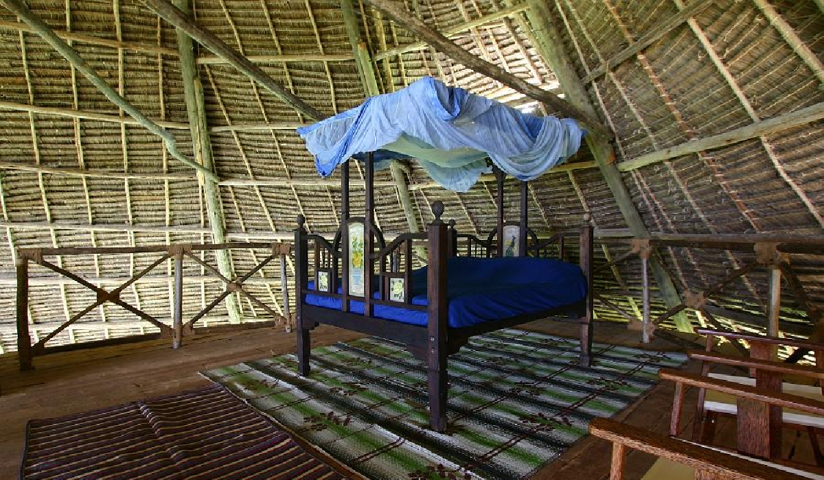 Chambre d'un bungalow au Unguja Lodge, Kizimkazi