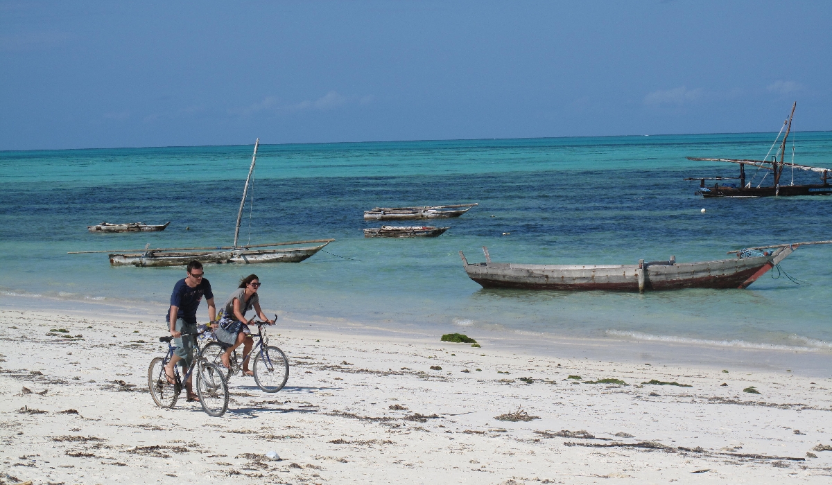 Faire du vélo en famille à Zanzibar