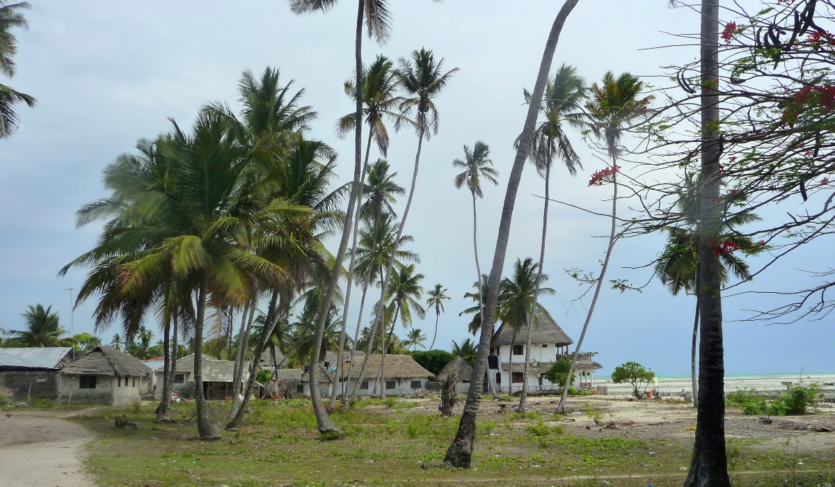 Petit village de pêcheurs de Jambiani à Zanzibar