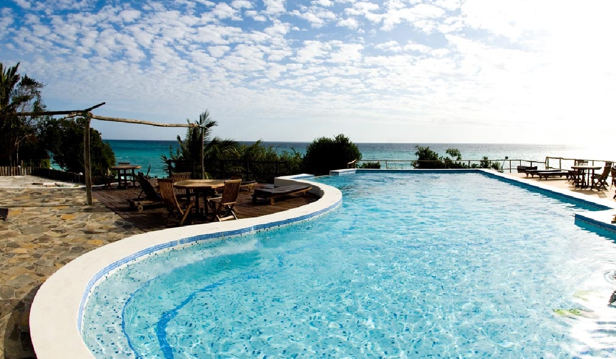 Piscine du Manta Resort, île de Pemba, Zanzibar