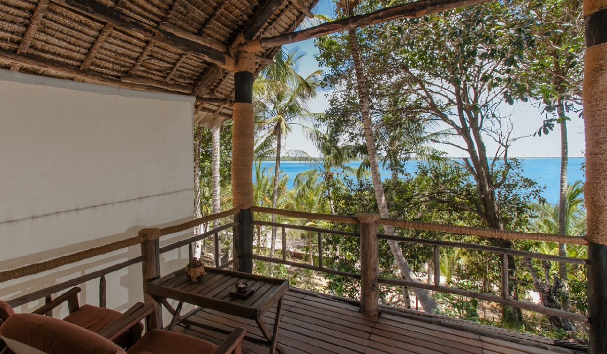 Vue depuis un bungalow du Pole Pole, Zanzibar