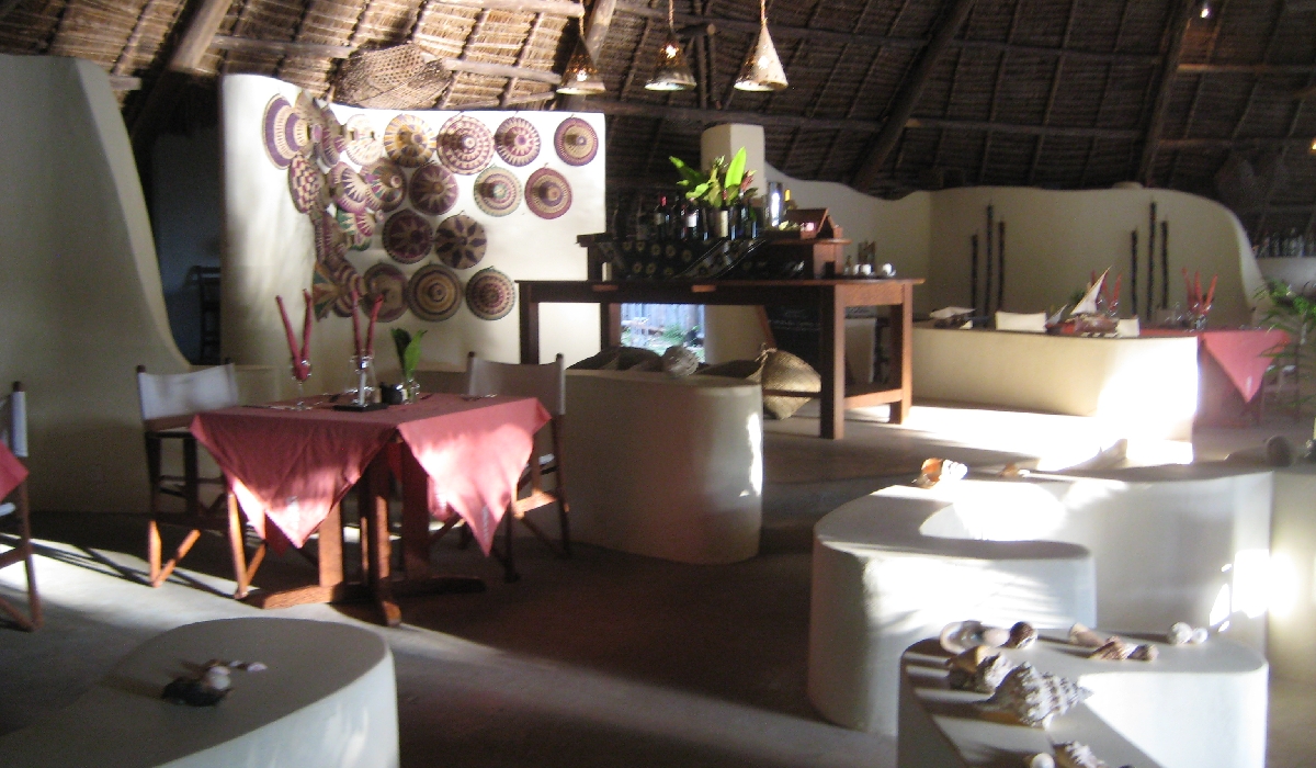 Espace restaurant du Unguja Lodge, Zanzibar